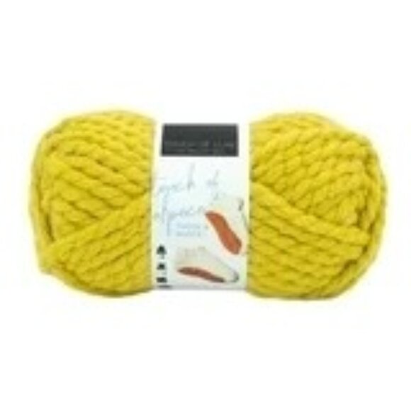 Lion Brand Touch of Alpaca Thick & Quick Yellow Mustard - Picture 1 of 1